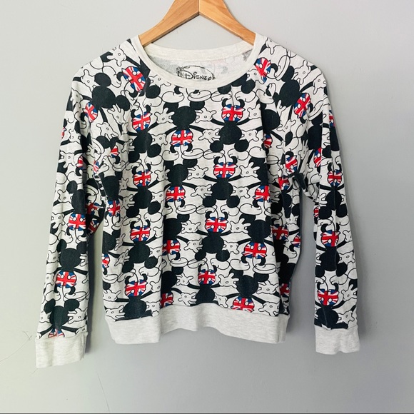 Disney Tops - Disney Union Jack Mickey Mouse Sweatshirt